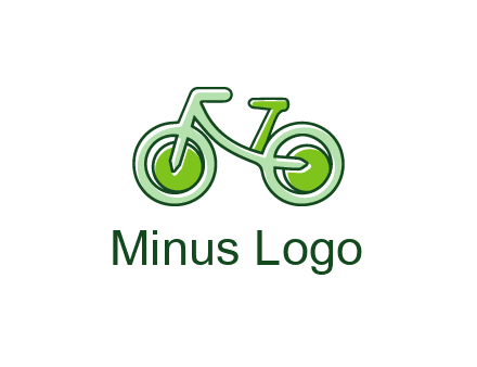 green bicycle icon