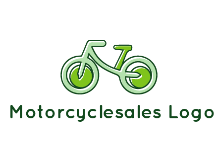 green bicycle icon