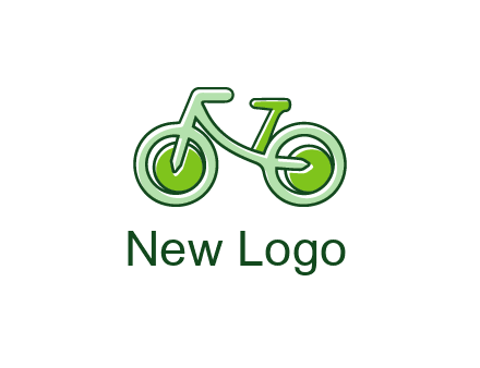 green bicycle icon