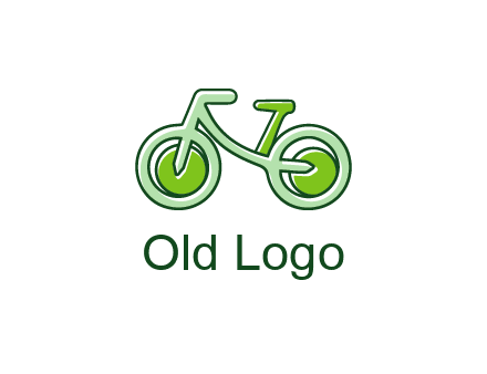 green bicycle icon