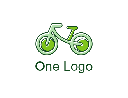 green bicycle icon