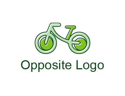 green bicycle icon
