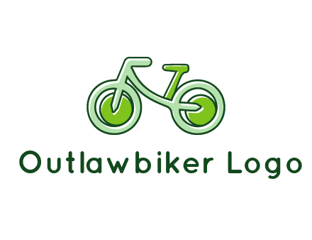 green bicycle icon
