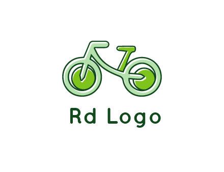 green bicycle icon