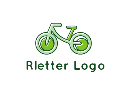 green bicycle icon