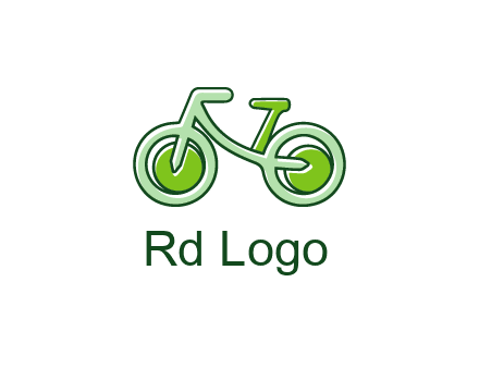 green bicycle icon