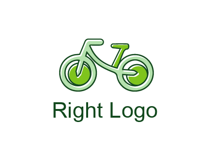 green bicycle icon