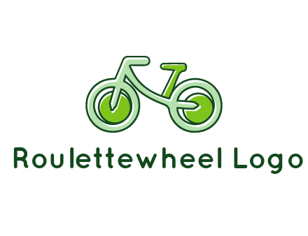 green bicycle icon