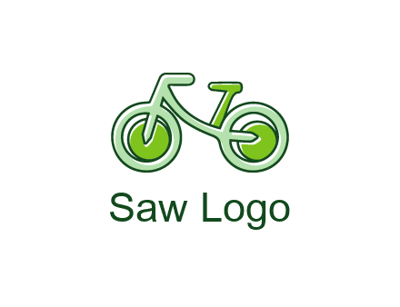 green bicycle icon