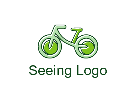 green bicycle icon