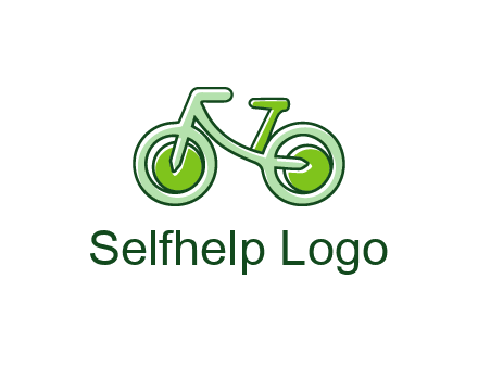 green bicycle icon
