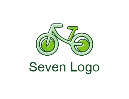 green bicycle icon