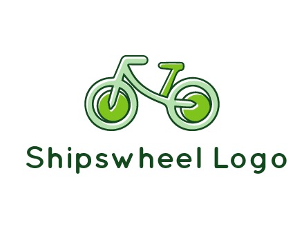 green bicycle icon
