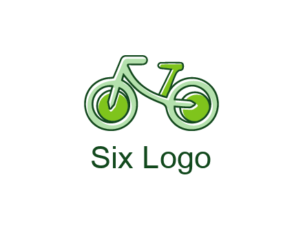 green bicycle icon