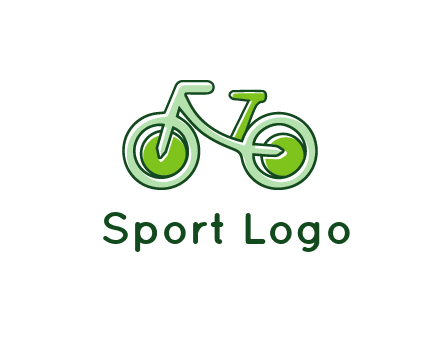green bicycle icon
