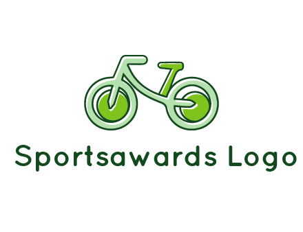 green bicycle icon