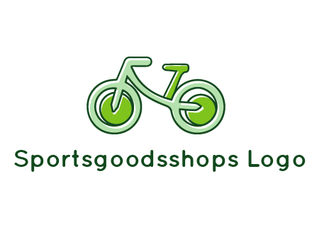 green bicycle icon