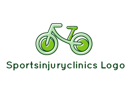 green bicycle icon