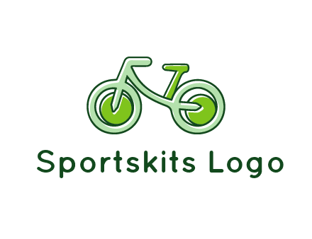 green bicycle icon