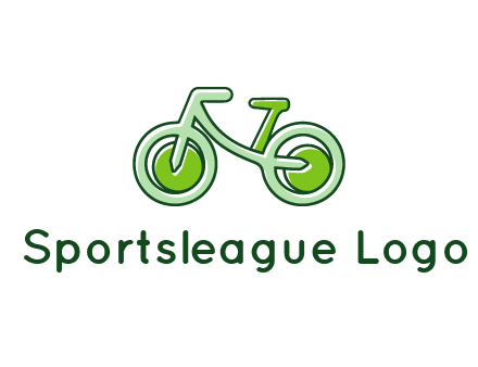 green bicycle icon
