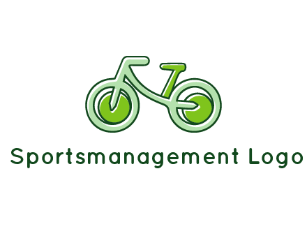 green bicycle icon