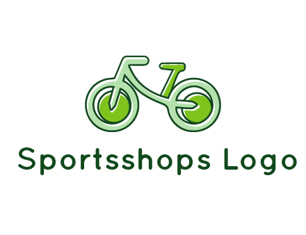 green bicycle icon