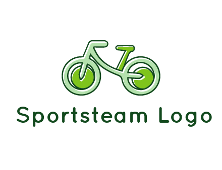 green bicycle icon