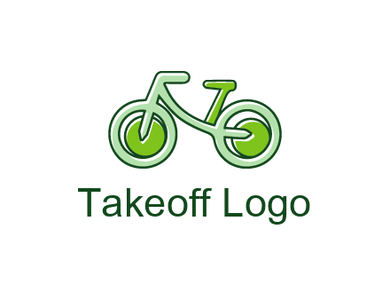 green bicycle icon