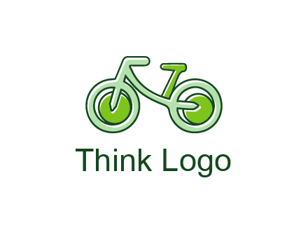 green bicycle icon