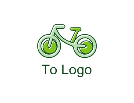 green bicycle icon