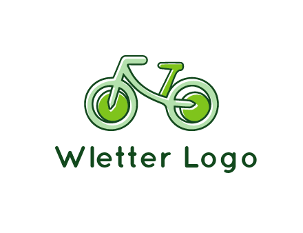 green bicycle icon