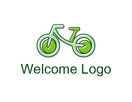 green bicycle icon