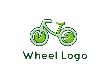green bicycle icon