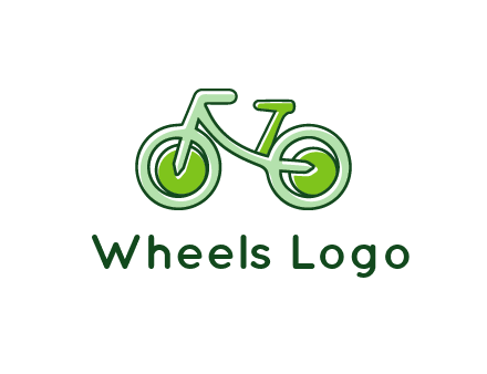 green bicycle icon
