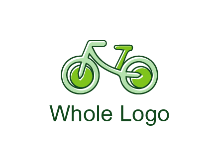green bicycle icon