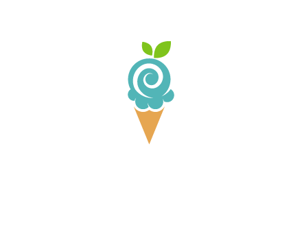 Ice Cream in a Circle Logo Template - Free Logo Design Templates