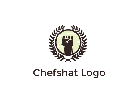 wreath around a fist