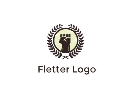 wreath around a fist