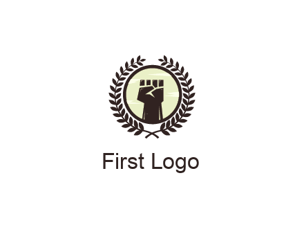 wreath around a fist