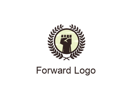 wreath around a fist