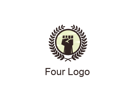 wreath around a fist