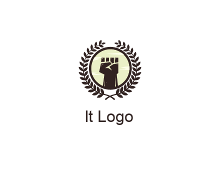 wreath around a fist