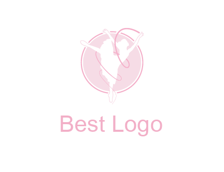 dancing ballerina logo