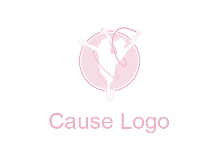 dancing ballerina logo