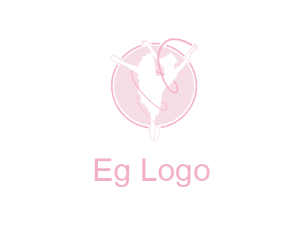 dancing ballerina logo