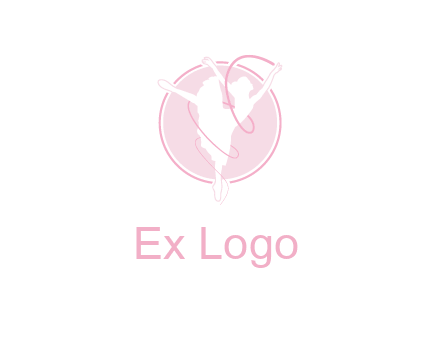 dancing ballerina logo