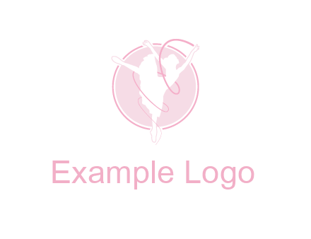 dancing ballerina logo
