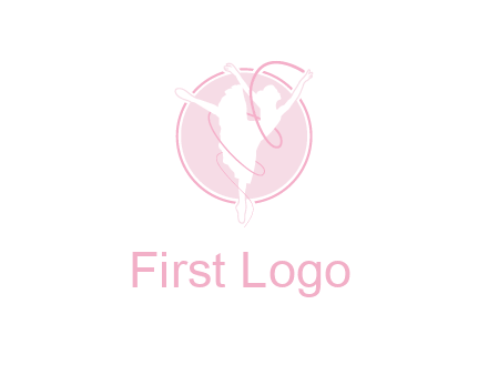 dancing ballerina logo