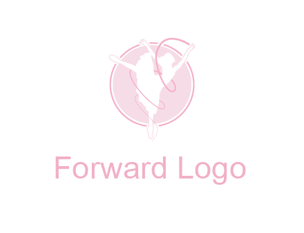 dancing ballerina logo