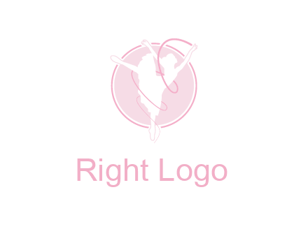 dancing ballerina logo